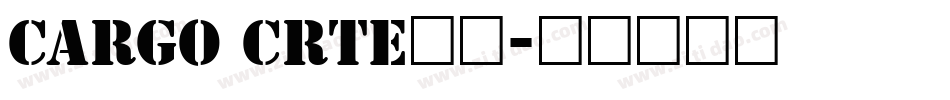 cargo crTE常规字体转换